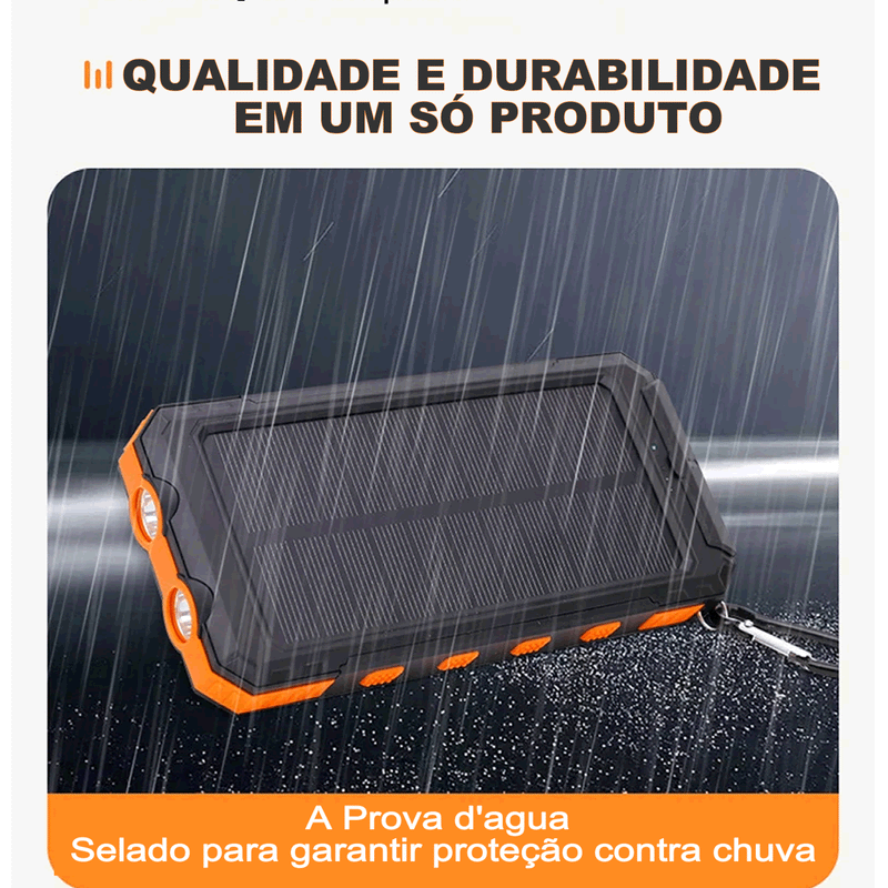 Carregador Solar Portátil Sol Life - Para Todos os Smartphones